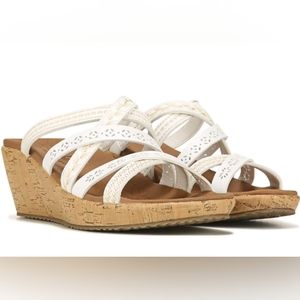 Skechers s Beverley Tiger Posse White Sandals